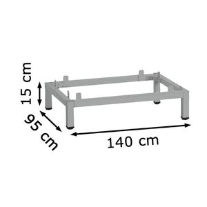 Produktbild für Fußgestell Lüllmann 565400, für Planschrank DIN A0