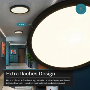 Produktbild für LED-Panel Luxula LX300218, schwarz, Ø 50 cm