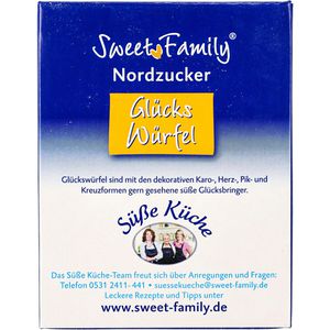 Produktbild für Zucker Sweet-Family Glücks-Würfel, weißer Kristallzucker