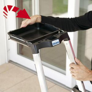 Produktbild für Stehleiter Krause Monto Secury MultiGrip, 126542, m. Plattform