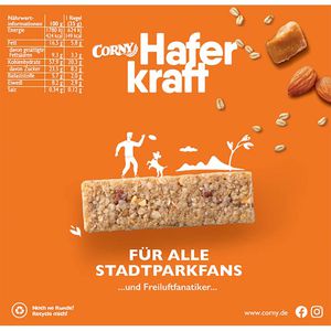Produktbild für Müsliriegel Corny Haferkraft Mandel-Karamell