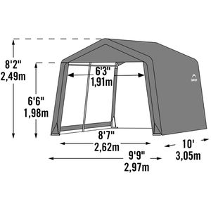 Produktbild für Geräteschuppen ShelterLogic Foliengerätehaus, SL70333, 9 m²