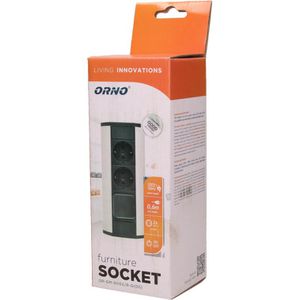 Produktbild für Tischsteckdose Orno GM-9002, mit 0,6 m Kabel