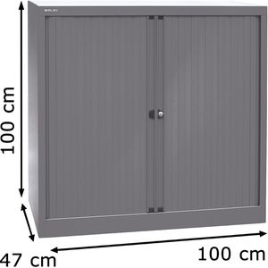 Produktbild für Rollladenschrank Bisley Essentials, aus Metall