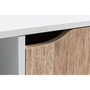 Produktbild für Bücherregal Wohnling WL5.526, weiß / sonoma eiche