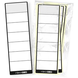 Produktbild für Rückenschilder itenga Schwarz