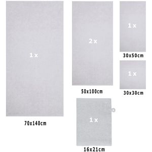 Produktbild für Handtuch Betz Berlin Set, silbergrau, 100% Baumwolle, 400 g/m²
