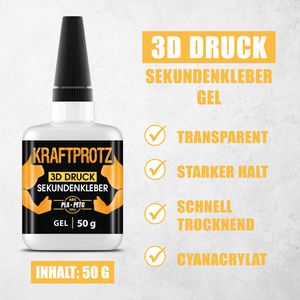 Produktbild für Sekundenkleber Kraftprotz 3D Druck, KPG3D50