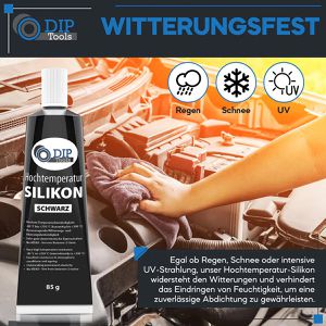 Produktbild für Dichtmasse DIP-Tools Hochtemperatur-Silikon, 85ml