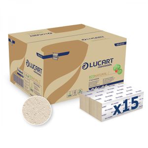 Papierhandtücher Lucart EcoNatural Z 864043, 2-lagig