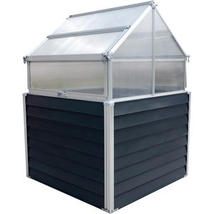 Produktbild für Hochbeet Westmann Store &amp; Grow, Stahl &amp; Kunststoff