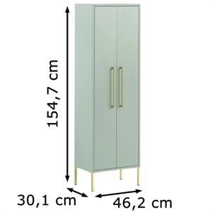 Produktbild für Badschrank Schildmeyer Sarah 146637, mit 4 Füßen, mint