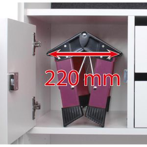 Produktbild für Klapptritt Krause Treppy PlusLine, 130358, pink, aus Aluminium