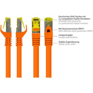 Produktbild für Netzwerkkabel Good-Connections 8070R-100O, orange