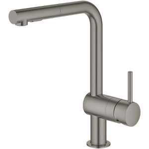 Produktbild für Küchenarmatur GROHE Minta 30274AL0, hard graphite gebürstet