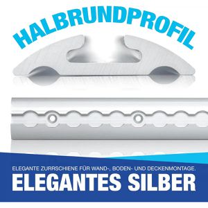 Produktbild für Airlineschiene NTG Standard, Set, zum Schrauben, 2 Stück