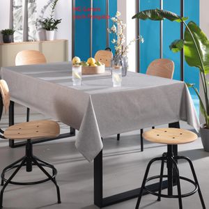 Produktbild für Tischdecke Delindo Wien, grau, 110 x 260 cm