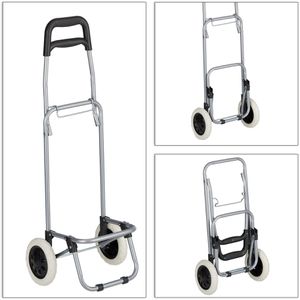Produktbild für Einkaufstrolley Relaxdays schwarz, klappbar