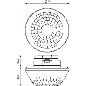 Produktbild für Präsenzmelder Theben Luxa 103 S360-28 KNX UP AN