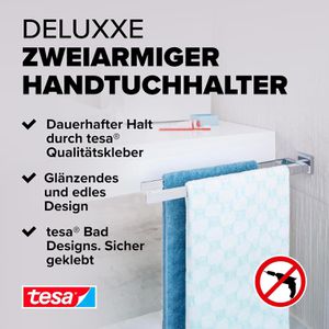 Produktbild für Handtuchhalter Tesa Deluxxe 40403, silber