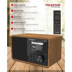 Produktbild für Radio Telestar Top 200 DAB+