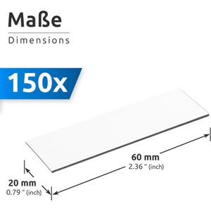 Produktbild für Magnetschilder ECENCE 23040104, weiß