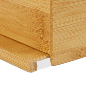 Produktbild für Taschentuchbox Relaxdays 10024621, aus Bambus