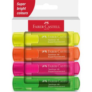 Produktbild für Textmarker Faber-Castell Textliner 46, 4 Stück