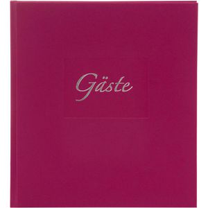 Goldbuch Gästebuch 48048 Seda, 23 x 25cm, 176 Seiten, mit Prägung, brombeere