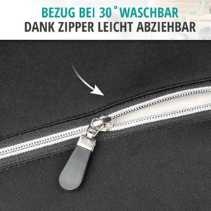 Produktbild für Keilkissen Walser Superior Joe, 12106, schwarz