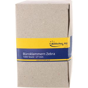 Produktbild für Büroklammern Böttcher-AG 27mm, Zebra