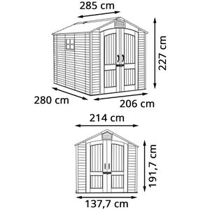 Produktbild für Geräteschuppen Lifetime Phoenix, LG60252, 5,78 m²
