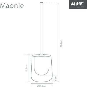 Produktbild für WC-Bürste MSV Maonie Toilettenbürste, schwarz