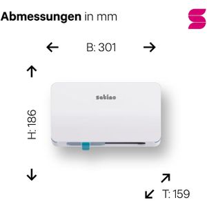 Produktbild für Toilettenpapierspender Satino Hyginity, 333426, MT1