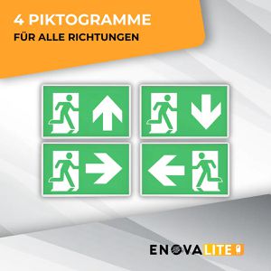 Produktbild für Notbeleuchtung Enovalite 200104-8H Fluchtwegleuchte, LED, Akku