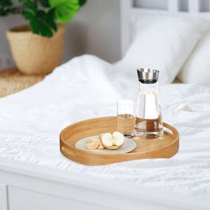 Produktbild für Serviertablett Relaxdays 10020235, rund, Ø 38,5cm