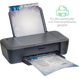 Produktbild für Weihnachtsbriefpapier Böttcher-AG Kugeln im Schnee