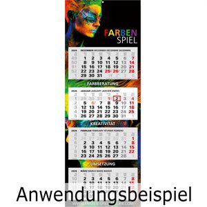 Produktbild für 4-Monatskalender Böttcher-AG Jahr 2026, mit Werbedruck