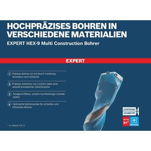 Produktbild für Bohrer Bosch Expert HEX-9 Multi Construction, 2608902370