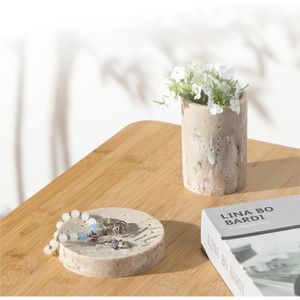 Produktbild für Badaccessoires-Set Navaris Stone, 3-teilig