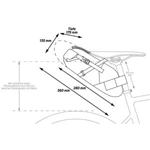 Produktbild für Satteltasche Zefal Z-Adventure R5, schwarz, 5 Liter