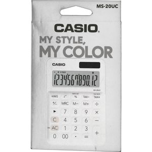 Produktbild für Taschenrechner Casio MS 20UC WE,mit Zeitberechnung