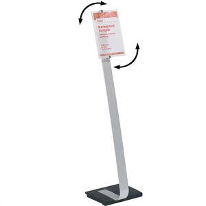 Produktbild für Infoständer Durable 4818-23 aus Aluminium, transparent, A4