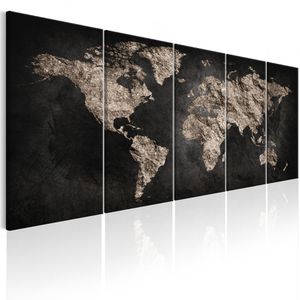 Produktbild für Wandbild Artgeist Weltkarte Stein