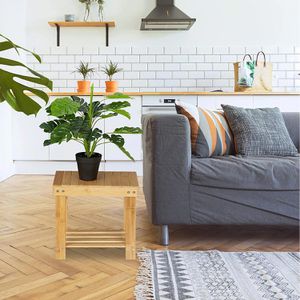 Produktbild für Fußbank Relaxdays 10033876, Bambus