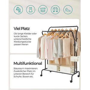 Produktbild für Garderobenständer Songmics HSR107B01, schwarz