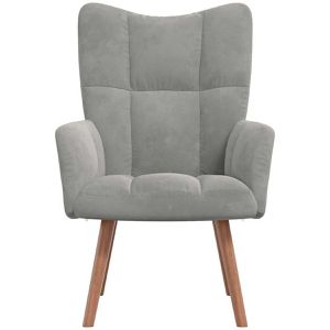 Produktbild für Loungesessel vidaXL 328051, hellgrau