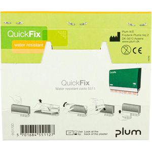Produktbild für Pflaster Plum QuickFix Water Resistant, 45 Strips
