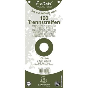 Produktbild für Trennstreifen Exacompta 13405B Forever, weiß