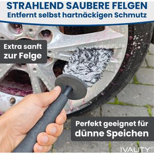 Produktbild für Felgenbürste IVALITY Mikrofaser Standard